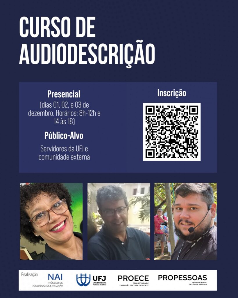 I Curso de Audiodescrição da UFJ